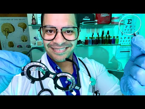 ASMR Doctor Eye Exam Detailed Realistic Medical Roleplay Glasses Fitting, Light Exam, Lens 1 OR 2