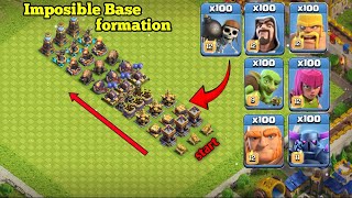 100x troops Vs Builder Base Defences 😱|| who will win ||clash of clan || #clashofclans #gaming