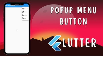 Popup Menu Button in Flutter. Drop Down Button in Flutter