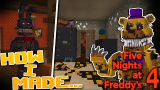 Creating Five Nights At Freddy's 4 In Minecraft, Here's How I did it...