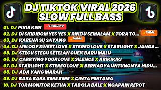 Download Lagu DJ TIKTOK VIRAL TERBARU 2026 - PIKIR KERI X DI SKIDIBOM X KARENA SU SAYANG - FULL BASS SLOW MP3