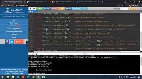 ✅✅1.1Funcion PRINTF y secuencias de escape .-Programación en c básica para estudiantes.