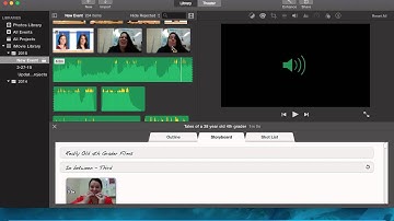 iMovie  Storyboard adding video