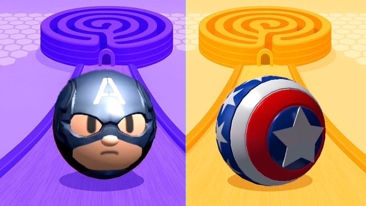 Going Ball vs Sky Rolling Ball 3D: Which Captain Ball Will Complete 4 Reverse Levels First? Race 973