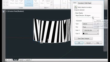 AutoCAD 2012 Video Tutorial - 3D Design & Modeling - Surface Design, Zebra Stripes