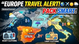 Travel Weather Alert: France, Spain & Italy Weekend Outlook! What to Pack & Where to Go