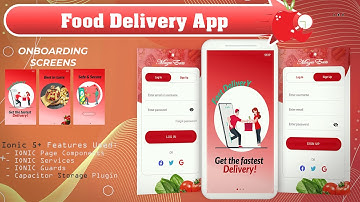 FOOD DELIVERY APP | GROCERY APP - Onboarding Screens, Login & Signup Screens - Ionic 5 UI - Ep 10