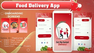 FOOD DELIVERY APP | GROCERY APP - Onboarding Screens, Login & Signup Screens - Ionic 5 UI - Ep 10