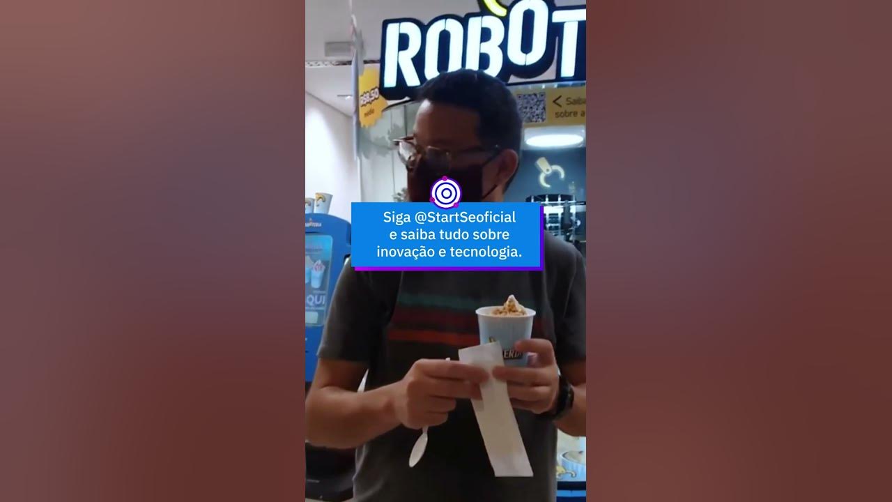 Robô sorveteiro prepara sundaes no Japão