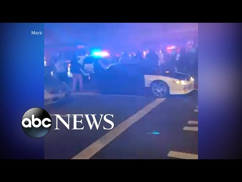 Police SUV seen plowing through crowd in Tacoma, Washington