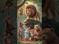 जंगल की फनी फिटनेस मीटिंग 😂🐒जब जंगल में लगा कॉमेडी का मेला! 🦁🤣 #shorts #radha #animated  #brand