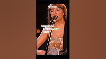 Things new Swifties MUST know‼️
