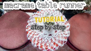 DIY macrame table runner step by step || macrame table runner tutorial || decoration ideas
