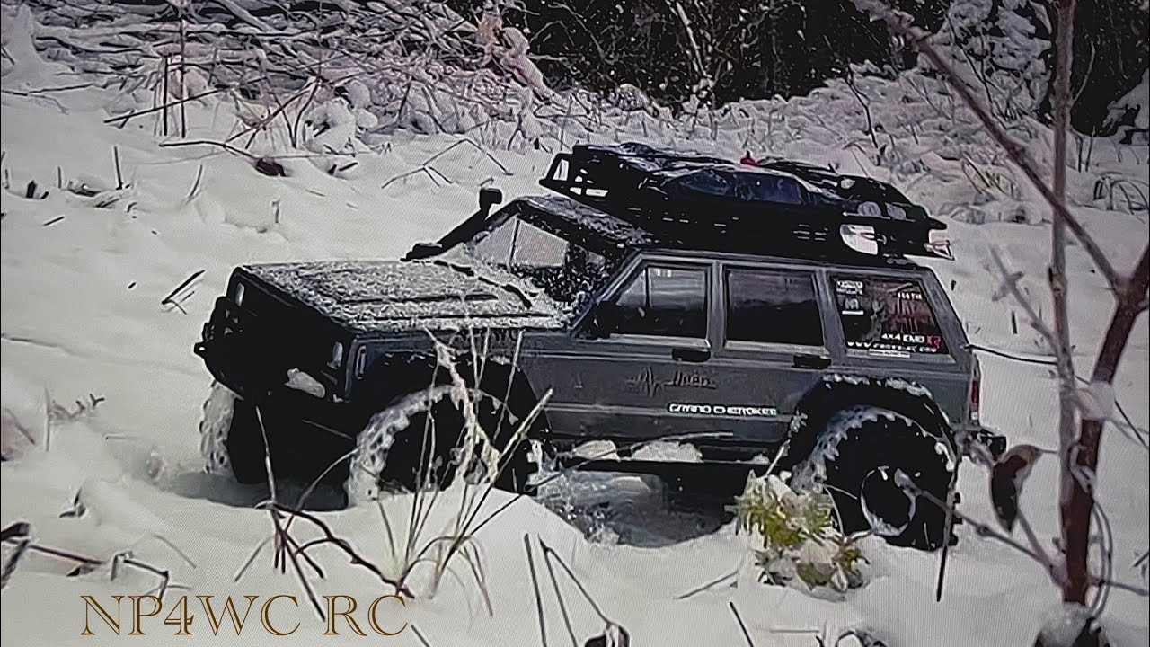 #rccrawler CROSS RC EMOX2 1/8scale 【Snow road RC drive Movie】