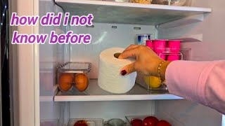 Put a Roll of Toilet paper in your Fridge  and you will be surprised what happens
