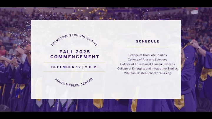 2 PM - Fall 2025 Commencement - Tennessee Tech University