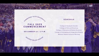 2 PM - Fall 2025 Commencement - Tennessee Tech University