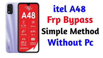 itel A48 (L6006) Frp Bypass New Method | itel A48 google account bypass | itel new model frp unlock