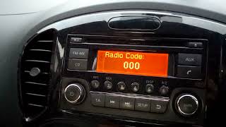 How to unlock the audio system of your Nissan Juke car successfully #audio #radio #car