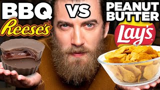 BBQ Peanut Butter Food vs Peanut Butter BBQ Food Taste Test
