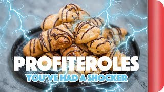 Chefs vs Normal Guys - Making Profiteroles With No Recipe (Electric Shock Forfeits) | Sorted Food