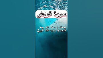 سورة قريش #quran #اكسبلور #المصحف #ياسر_الدوسري