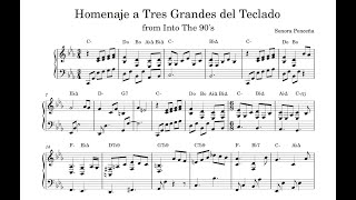 Video thumbnail of "Homenaje a Tres Grandes del Teclado - Sonora Ponceña (Transcripción completa de piano)"