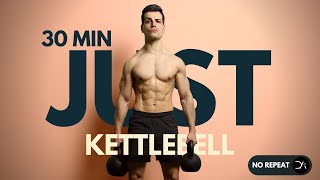 30 Min COMPACT FULL BODY KETTLEBELL Workout | No Jump | No Repeat