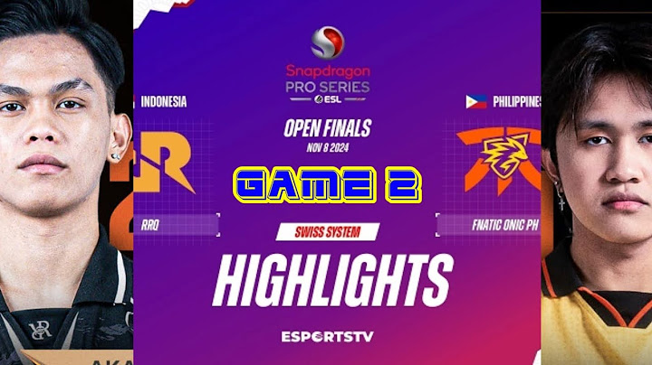 RRQ HOSHI VS FNATIC ONIC PH GAME 2 #esl