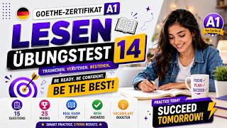 Goethe A1 Reading Test 14 | Complete Practice Test with Answers | German A1 Exam
