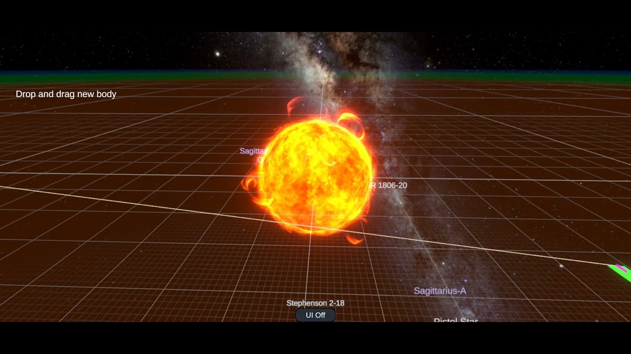 Black holes in solar system simulator - YouTube