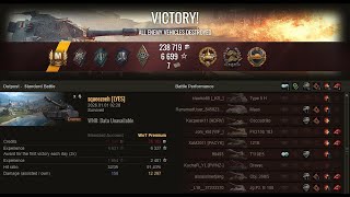 WOT - DRAVEC - 4 KILLS 12.3K DAMAGE ACE TANKER - World Of Tanks