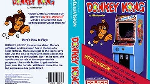 Donkey Kong Intellivision (Nintendo/Coleco) 1982