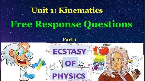 AP Physics 1 II Kinematics II Free Response Questions II FRQ II Part 1