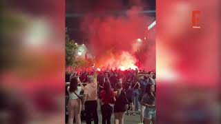 Ξέφρενοι πανηγυρισμοί στον Πειραιά για την 4η Euroleague του Ολυμπιακού