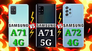 SAMSUNG A71 4G VS SAMSUNG A71 5G VS SAMSUNG A72 4G What is the difference?