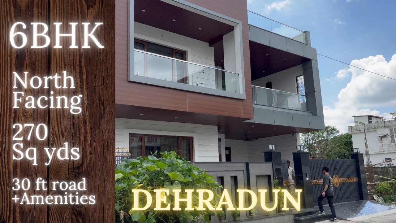 6BHK Luxury Villa in Dehradun | Fully Loaded Home with Terrace Lounge & 2-Car Parking