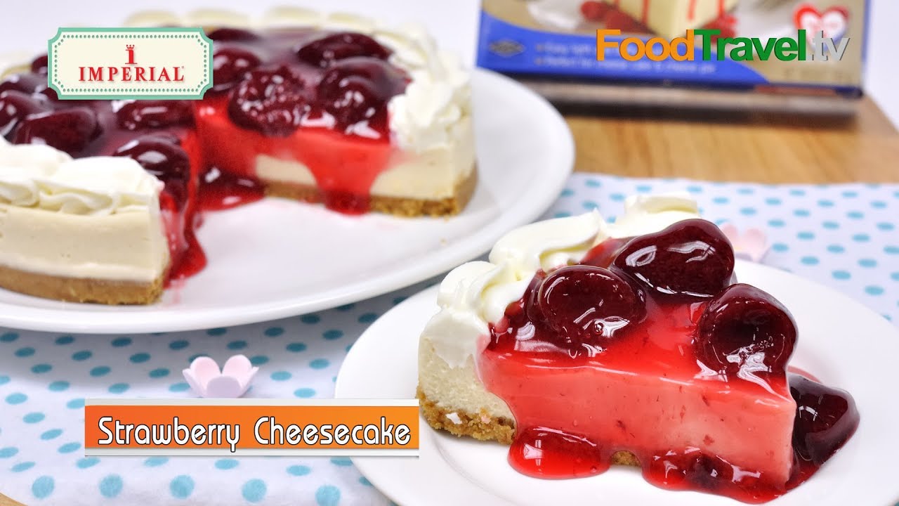 สตรอเบอร์รี่ชีสเค้ก Strawberry Cheesecake