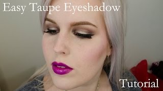 Tutorial: Simple Taupe Eyes