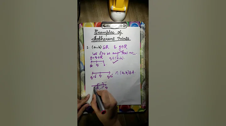 11-Examples of Adherent point (Real Analysis)