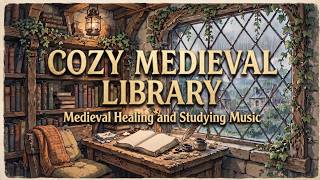 Medieval Library Ambient 📚🕯️ Cozy-Relaxing Tavern Music for Studying, Reading, Sleep & Deep Focus