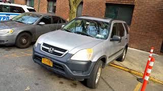 NYPD 70 Precinct personal and unmarked vehicles illegally obstructing sidewalks on Lawrence Ave