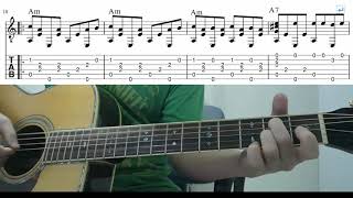 Bella Ciao (Money Heist) - Easy Fingerstyle Guitar Playthrough Tutorial Lesson With Tabs