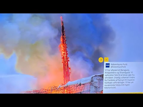 Brand i Børsen i indre København  1620 breakingnews bigfair copenhagenburn københavn danmark