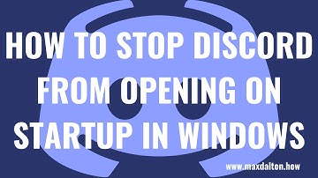 How to Stop Discord from Opening on Startup in Windows