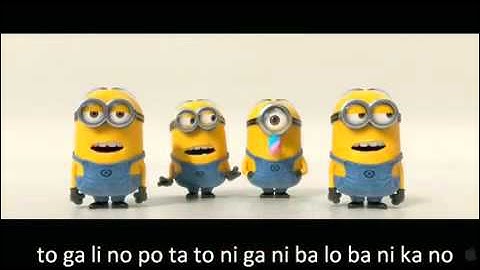 Banana and Potato Song with Subtitled Lyrics Despicable Me 2 Trailer)