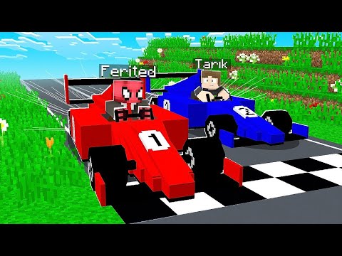 FERİTED vs TARIK ZENGİN ŞEHRİNDE ARABA YARIŞI - Minecraft
