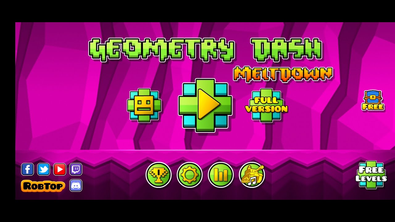 Geometry dash meltdown všechny levely - YouTube