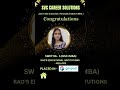 Success story of SWETHA.S BSC+MBA