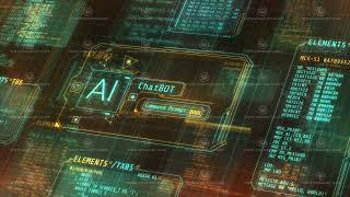 Artificial intelligence and coding processes in virtual space.